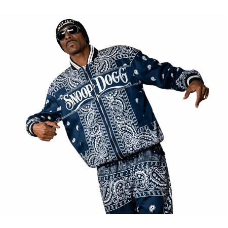 Snoop Dogg Blue Paisley Tracksuit | America Suits